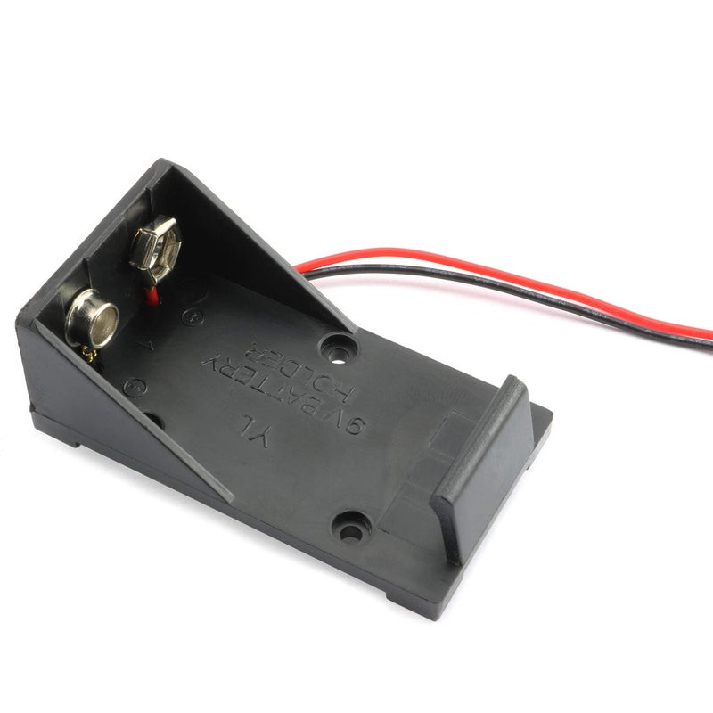 RuiLing 4pcs 9V Battery Holder Box with 2X Lead Wire Spring Clip DIY Plastic Cell Batteries Container - Image 5